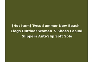 [Hot Item] Twcs Summer New Beach Clogs Outdoor Women′ S Shoes Casual Slippers Anti-Slip Soft Sole