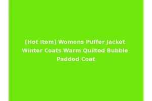 [Hot Item] Womens Puffer Jacket Winter Coats Warm Quilted Bubble Padded Coat