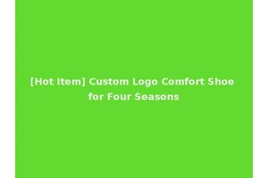 [Hot Item] Custom Logo Comfort Shoe for Four Seasons