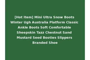 [Hot Item] Mini Ultra Snow Boots Winter Ugh Australia Platform Classic Ankle Boots Soft Comfortable Sheepskin Tazz Chestnut Sand Mustard Seed Booties Slippers Branded Shoe
