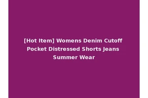 [Hot Item] Womens Denim Cutoff Pocket Distressed Shorts Jeans Summer Wear