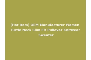 [Hot Item] OEM Manufacturer Women Turtle Neck Slim Fit Pullover Knitwear Sweater
