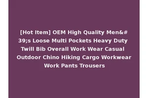 [Hot Item] OEM High Quality Men's Loose Multi Pockets Heavy Duty Twill Bib Overall Work Wear Casual Outdoor Chino Hiking Cargo Workwear Work Pants Trousers
