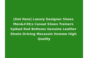 [Hot Item] Luxury Designer Shoes Men's Casual Shoes Trainers Spiked Red Bottoms Genuine Leather Rivets Driving Mocassin Homme High Quality