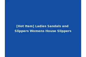 [Hot Item] Ladies Sandals and Slippers Womens House Slippers