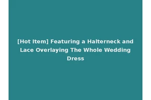 [Hot Item] Featuring a Halterneck and Lace Overlaying The Whole Wedding Dress