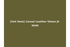 [Hot Item] Casual Leather Shoes Jt-0040