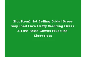 [Hot Item] Hot Selling Bridal Dress Sequined Lace Fluffy Wedding Dress A-Line Bride Gowns Plus Size Sleeveless