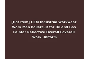 [Hot Item] OEM Industrial Workwear Work Man Boilersuit for Oil and Gas Painter Reflective Overall Coverall Work Uniform