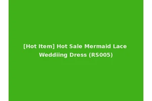 [Hot Item] Hot Sale Mermaid Lace Weddiing Dress (RS005)