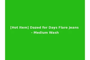 [Hot Item] Dazed for Days Flare Jeans - Medium Wash