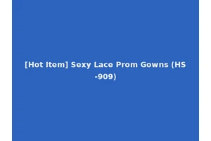 [Hot Item] Sexy Lace Prom Gowns (HS-909)