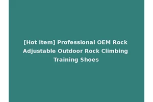[Hot Item] Professional OEM Rock Adjustable Outdoor Rock Climbing Training Shoes