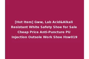 [Hot Item] Gww, Lab Acid&Alkali Resistant White Safety Shoe for Sale Cheap Price Anti-Puncture PU Injection Outsole Work Shoe Hsw019