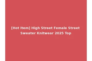 [Hot Item] High Street Female Street Sweater Knitwear 2025 Top