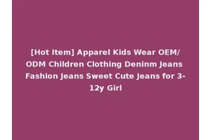[Hot Item] Apparel Kids Wear OEM/ODM Children Clothing Deninm Jeans Fashion Jeans Sweet Cute Jeans for 3-12y Girl