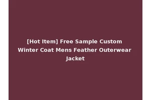 [Hot Item] Free Sample Custom Winter Coat Mens Feather Outerwear Jacket