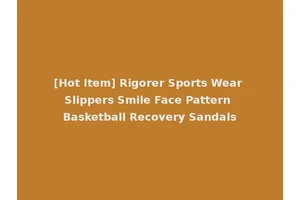 [Hot Item] Rigorer Sports Wear Slippers Smile Face Pattern Basketball Recovery Sandals