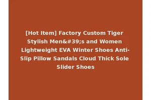 [Hot Item] Factory Custom Tiger Stylish Men's and Women Lightweight EVA Winter Shoes Anti-Slip Pillow Sandals Cloud Thick Sole Slider Shoes