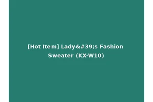 [Hot Item] Lady's Fashion Sweater (KX-W10)