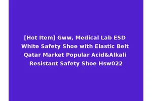 [Hot Item] Gww, Medical Lab ESD White Safety Shoe with Elastic Belt Qatar Market Popular Acid&Alkali Resistant Safety Shoe Hsw022