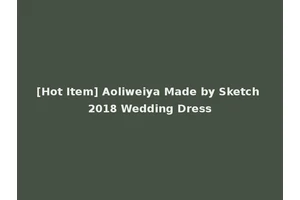 [Hot Item] Aoliweiya Made by Sketch 2018 Wedding Dress