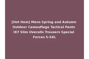 [Hot Item] Mens Spring and Autumn Outdoor Camouflage Tactical Pants IX7 Slim Overalls Trousers Special Forces S-5XL