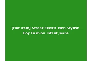 [Hot Item] Street Elastic Men Stylish Boy Fashion Infant Jeans