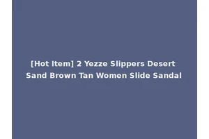 [Hot Item] 2 Yezze Slippers Desert Sand Brown Tan Women Slide Sandal