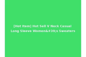[Hot Item] Hot Sell V Neck Casual Long Sleeve Women's Sweaters