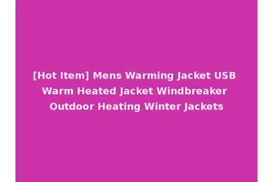 [Hot Item] Mens Warming Jacket USB Warm Heated Jacket Windbreaker Outdoor Heating Winter Jackets
