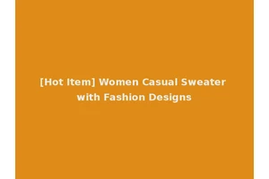 [Hot Item] Women Casual Sweater with Fashion Designs