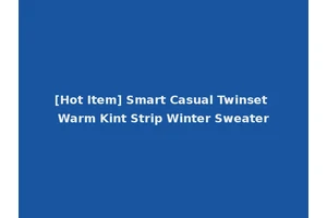 [Hot Item] Smart Casual Twinset Warm Kint Strip Winter Sweater