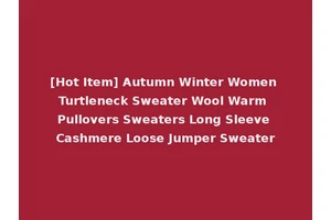 [Hot Item] Autumn Winter Women Turtleneck Sweater Wool Warm Pullovers Sweaters Long Sleeve Cashmere Loose Jumper Sweater