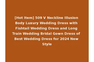 [Hot Item] 509 V Neckline Illusion Body Luxury Wedding Dress with Fishtail Wedding Dress and Long Train Wedding Bridal Gown Dress of Best Wedding Dress for 2024 New Style