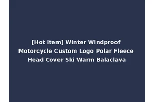 [Hot Item] Winter Windproof Motorcycle Custom Logo Polar Fleece Head Cover Ski Warm Balaclava