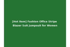 [Hot Item] Fashion Office Stripe Blazer Suit Jumpsuit for Women