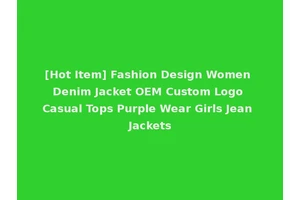 [Hot Item] Fashion Design Women Denim Jacket OEM Custom Logo Casual Tops Purple Wear Girls Jean Jackets