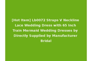 [Hot Item] Lb0072 Straps V Neckline Lace Wedding Dress with 65 Inch Train Mermaid Wedding Dresses by Directly Supplied by Manufacturer Bridal