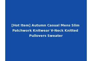 [Hot Item] Autumn Casual Mens Slim Patchwork Knitwear V-Neck Knitted Pullovers Sweater