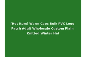[Hot Item] Warm Caps Bulk PVC Logo Patch Adult Wholesale Custom Plain Knitted Winter Hat