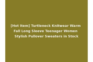 [Hot Item] Turtleneck Knitwear Warm Fall Long Sleeve Teenager Women Stylish Pullover Sweaters in Stock