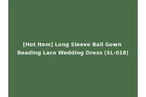 [Hot Item] Long Sleeve Ball Gown Beading Lace Wedding Dress (SL-018)