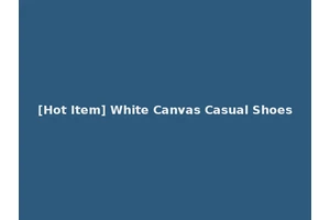 [Hot Item] White Canvas Casual Shoes
