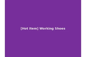 [Hot Item] Working Shoes