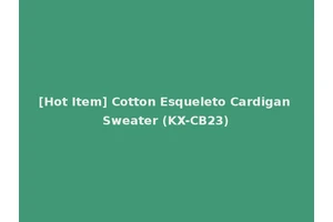 [Hot Item] Cotton Esqueleto Cardigan Sweater (KX-CB23)