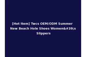 [Hot Item] Twcs OEM/ODM Summer New Beach Hole Shoes Women's Slippers