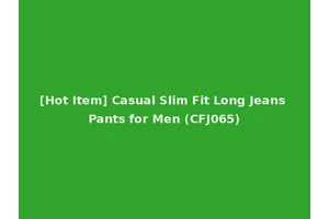 [Hot Item] Casual Slim Fit Long Jeans Pants for Men (CFJ065)