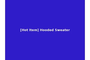 [Hot Item] Hooded Sweater