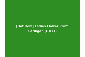 [Hot Item] Ladies Flower Print Cardigan (L-011)